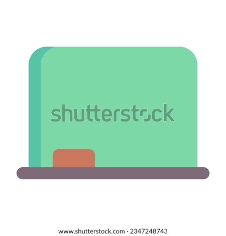 Chalkboard in flat icon. Blackboard, classroom, education, school