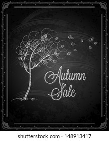 chalkboard - frame autumn menu