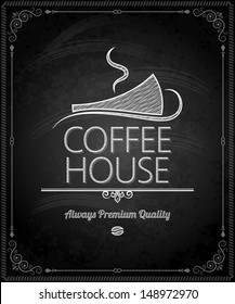 chalkboard - frame coffee menu