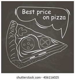 chalkboard - frame pizza menu