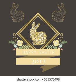 Chalkboard Geometric Easter