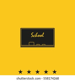 Chalkboard icon.