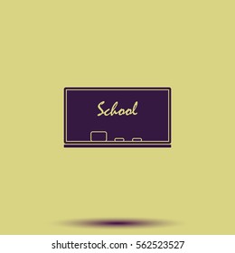 Chalkboard icon.