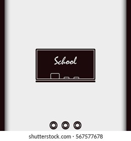 Chalkboard icon.