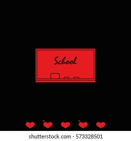 Chalkboard icon.