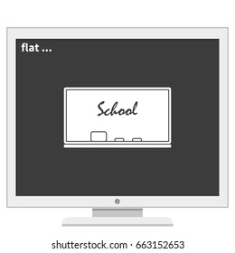 Chalkboard icon.