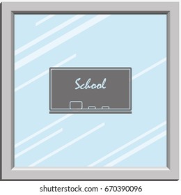 Chalkboard icon.