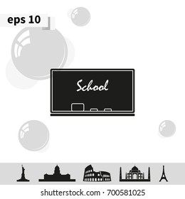 Chalkboard icon.