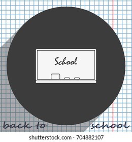 Chalkboard icon.