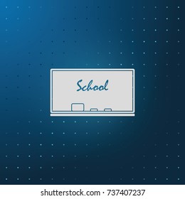 Chalkboard icon.