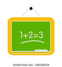 chalkboard icon. flat illustration of chalkboard vector icon. chalkboard sign symbol