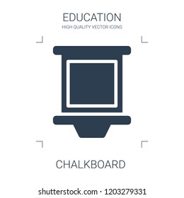 chalkboard icon. high quality filled chalkboard icon on white background. from education collection flat trendy vector chalkboard symbol. use for web and mobile