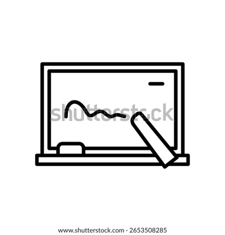 Chalkboard icon for school classroom learning