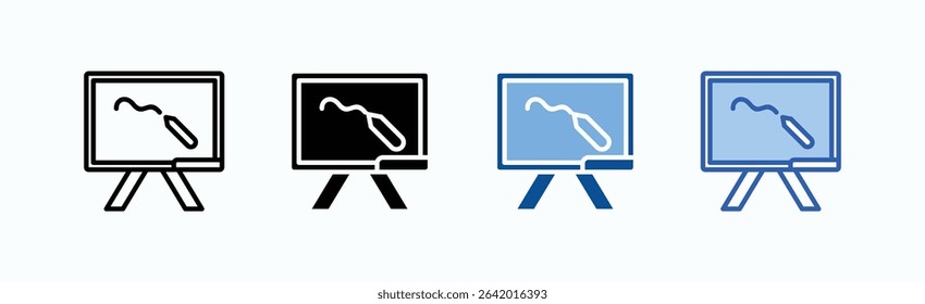 Chalkboard icon sheet multiple style collection isolated vector