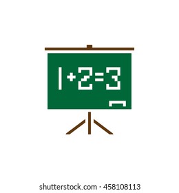 Chalkboard icon vector, school board solid logo, pictogram isolated on white, pixel perfect illustration