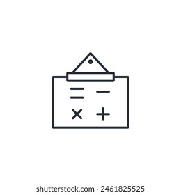Tafelsymbol. Vektorgrafik.Editable stroke.linear style sign for use Webdesign, logo.Symbol Illustration.