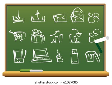 Chalkboard icons