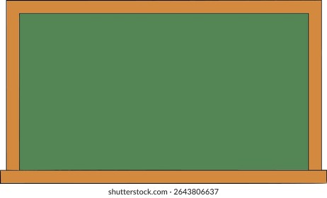 Ilustração de quadro-negro com fundo verde
