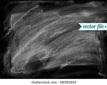 Chalkboard isolated on white. Vector illustration. Texture background. Hand drawn. Web and mobile interface template