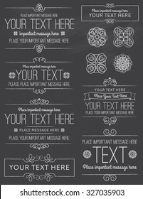 Chalkboard Labels and Design Elements 