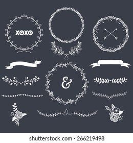 Chalkboard Laurels Set