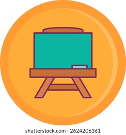 Diseño de icono de Vector de línea de pizarra