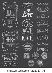 Chalkboard Love Design Elements Two