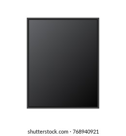 Chalkboard Or Picture Frame Isolated On White Background. Vector