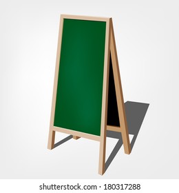chalkboard for represent promotion collection / Blank Green Storefront chalkboard labels / -