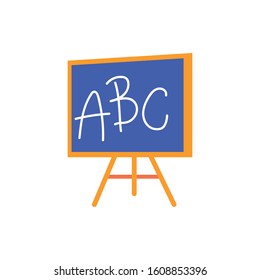 chalkboard school element isolated icon vector illustration design