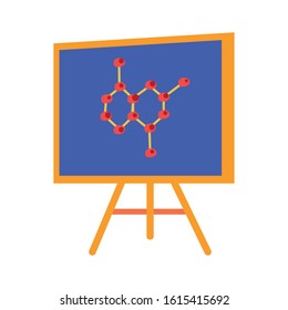chalkboard school element isolated icon vector illustration design