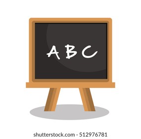 chalkboard school isolated icon