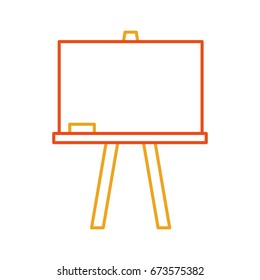 chalkboard school isolated icon