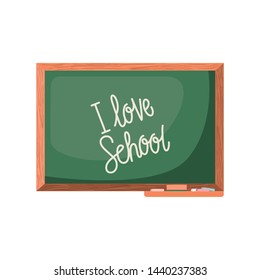 chalkboard school isolated icon vector illustration