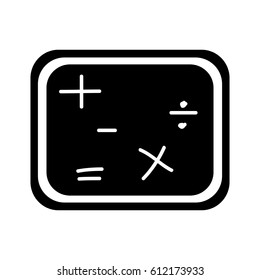 chalkboard school isolated icon vector illustration design