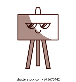 chalkboard school kawaii character