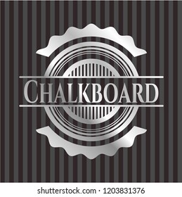Chalkboard silver emblem