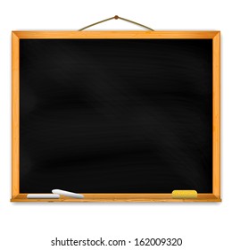 Chalkboard with space for your text. EPS10 vector.