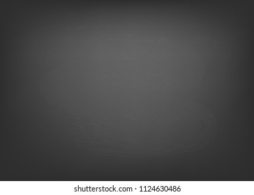 Chalkboard texture. Empty blackboard blank. Clean school board. Vector illustration.