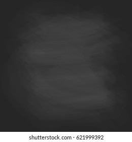 Chalkboard texture. Vector black board background.