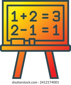 Chalkboard vector icon. Can be used for printing, mobile and web applications.