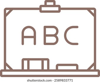 Chalkboard vector icon. Can be used for printing, mobile and web applications.
