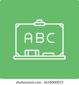 Chalkboard vector icon. Can be used for printing, mobile and web applications.