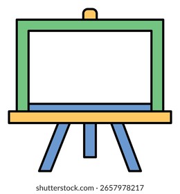 Ícone De Vetor De Chalkboard Em Design De Estilo Plano