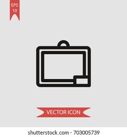 Chalkboard vector icon illustration symbol