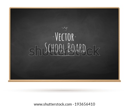 Chalkboard. Vector illustration.