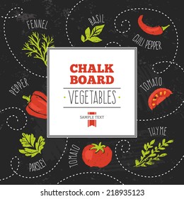 Chalkboard Vegetables