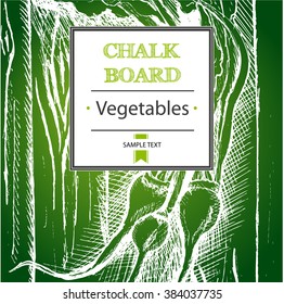 Chalkboard - vegetables beet
