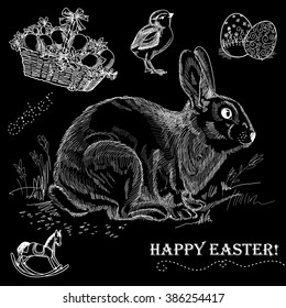 Chalkboard Vintage Easter Set