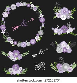 Chalkboard Wedding Floral Elements.